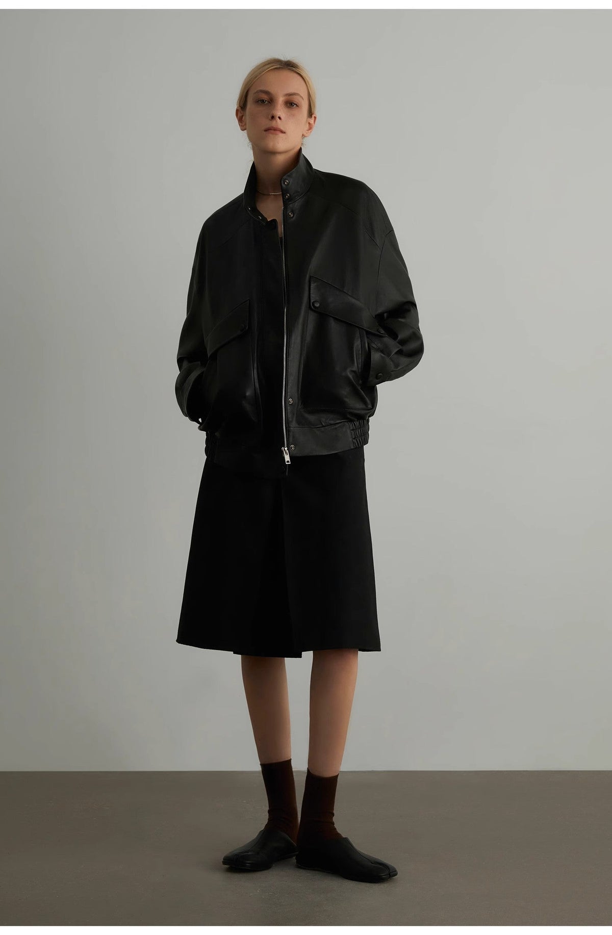 Oversized New Zealand Sheepskin Leather Jacket
