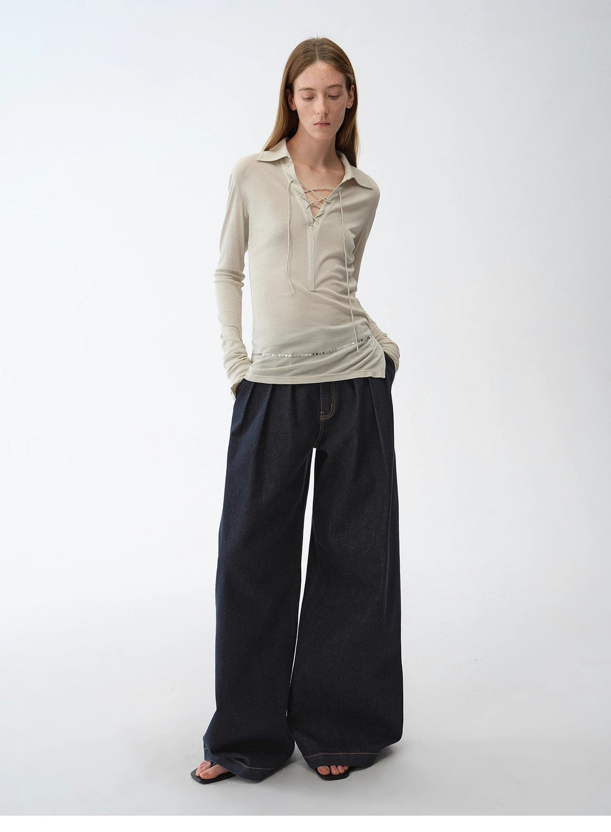 High-Waist Wide Leg Jeans