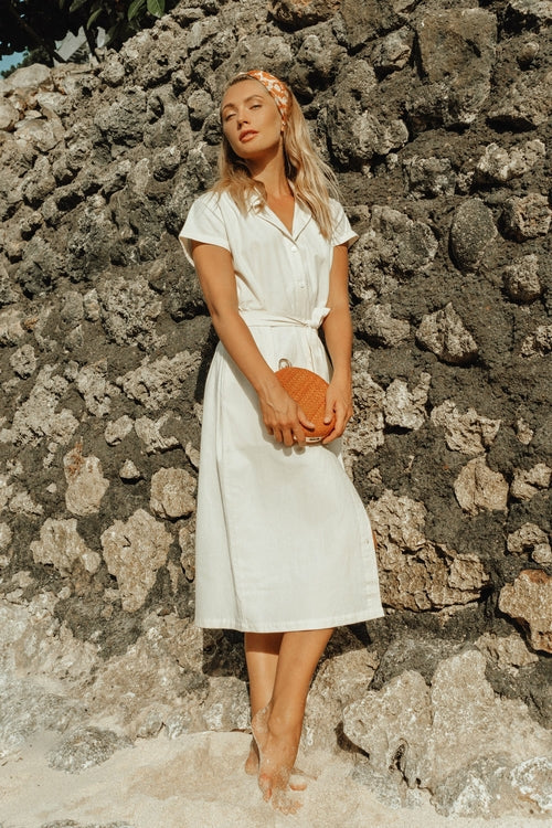 Linen Midi Dress