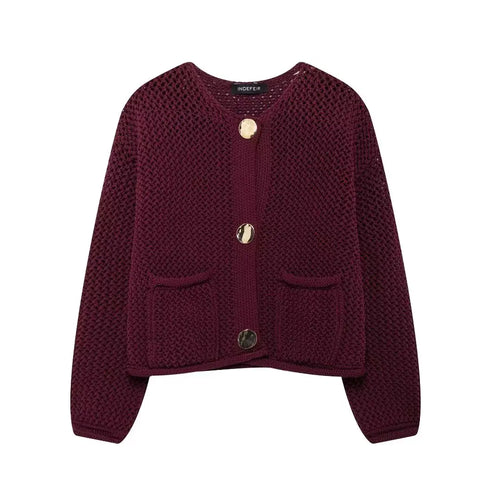 Cardigan Metal Buttons