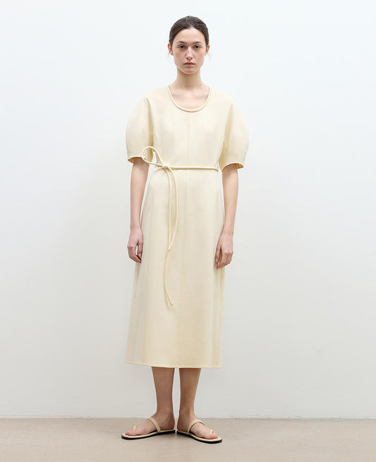 Minimalist Cotton Midi Dress