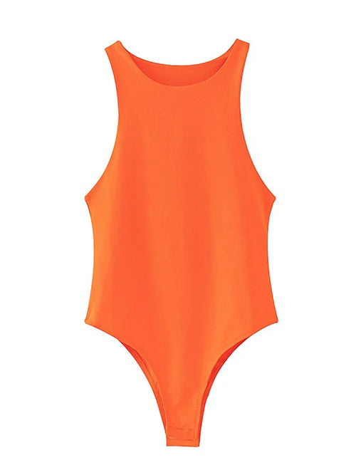 letní pevné sexy bodycon dámské body 8 barev zelené slim
