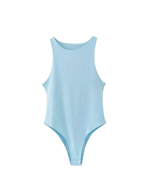 letní pevné sexy bodycon dámské body 8 barev zelené slim