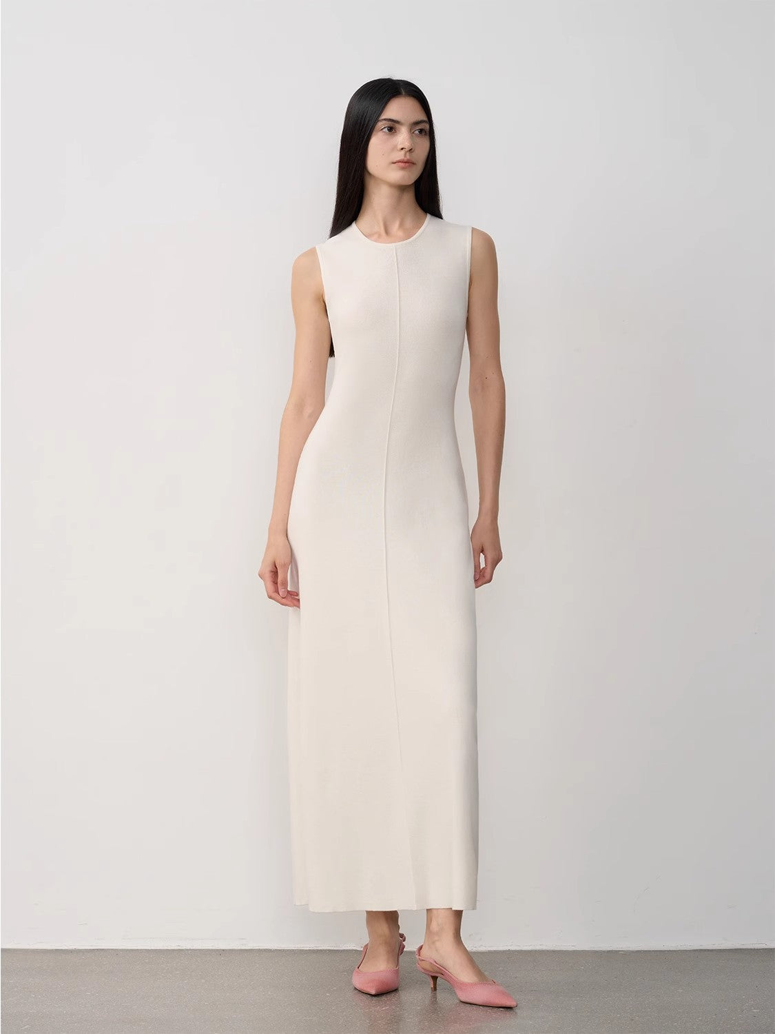Merino Wool Blend Maxi Dress