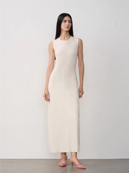 Merino Wool Blend Maxi Dress