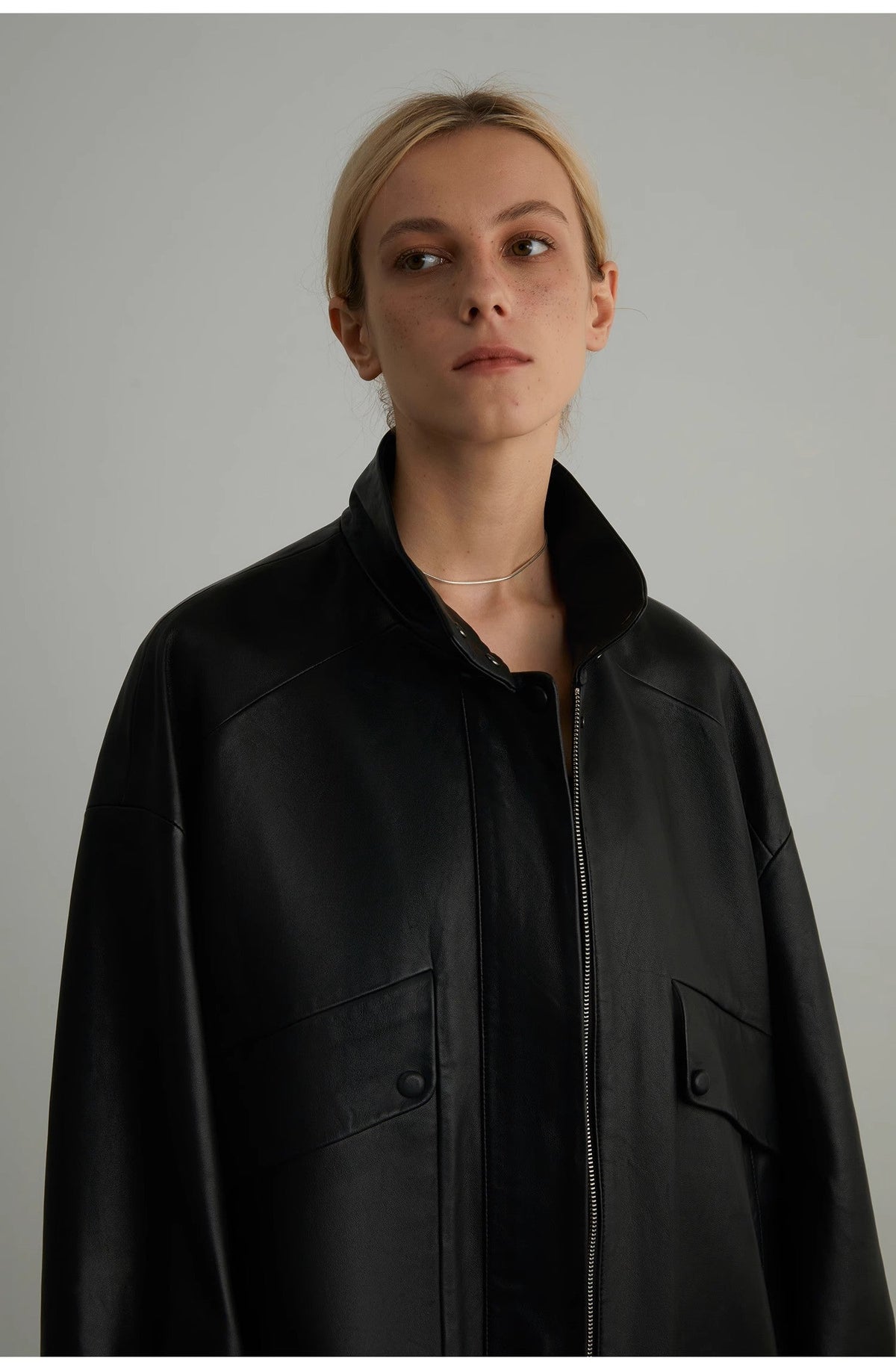Oversized New Zealand Sheepskin Leather Jacket