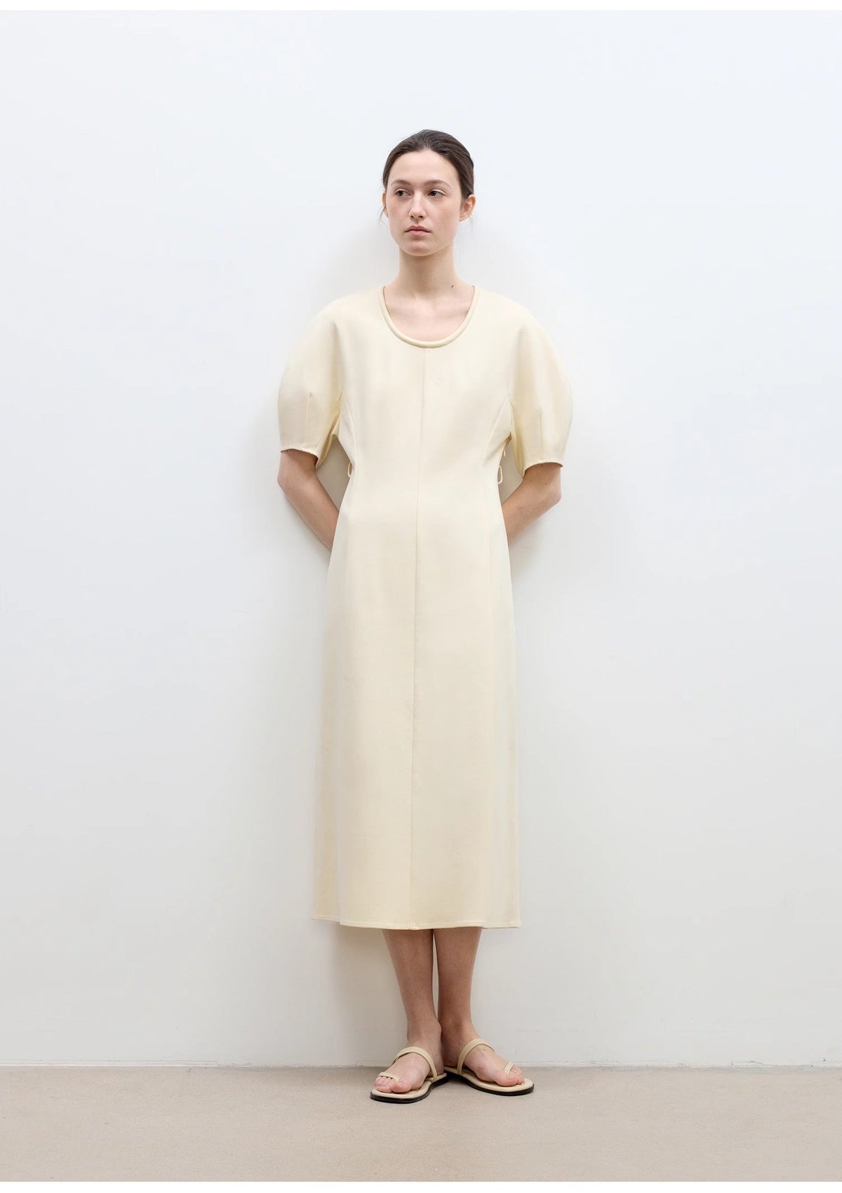 Minimalist Cotton Midi Dress