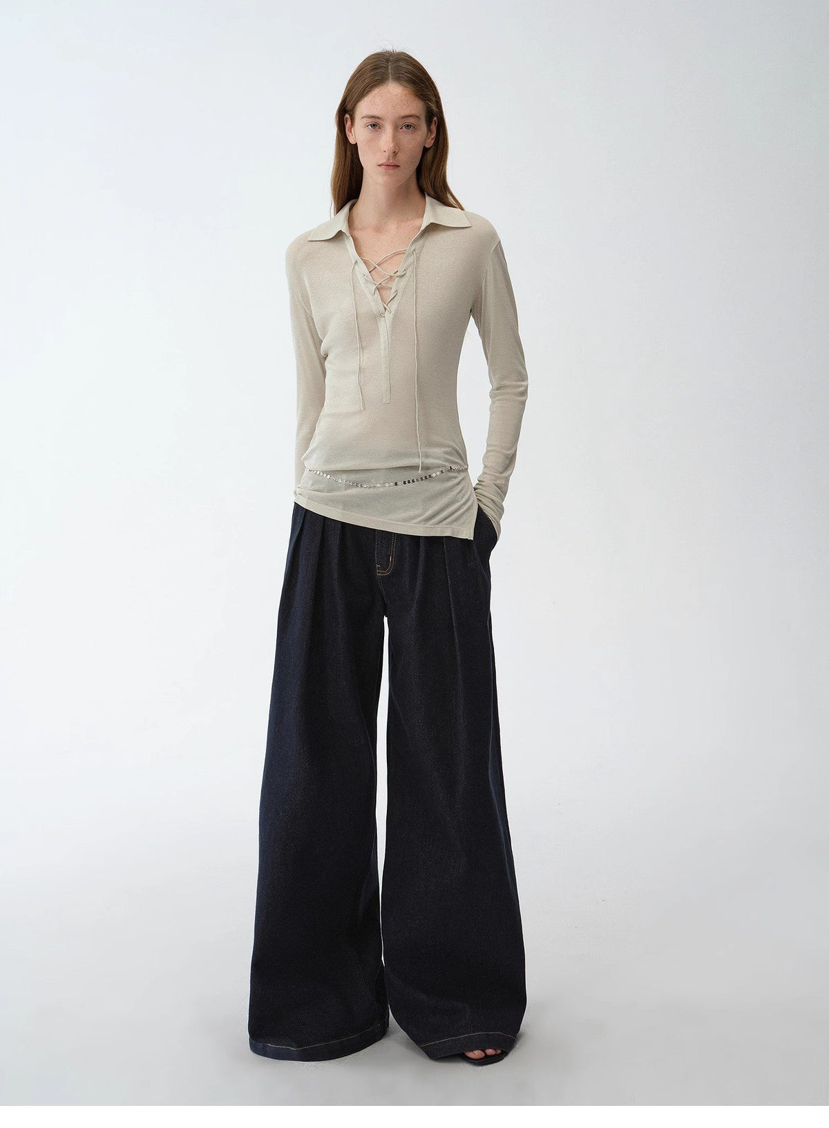 High-Waist Wide Leg Jeans