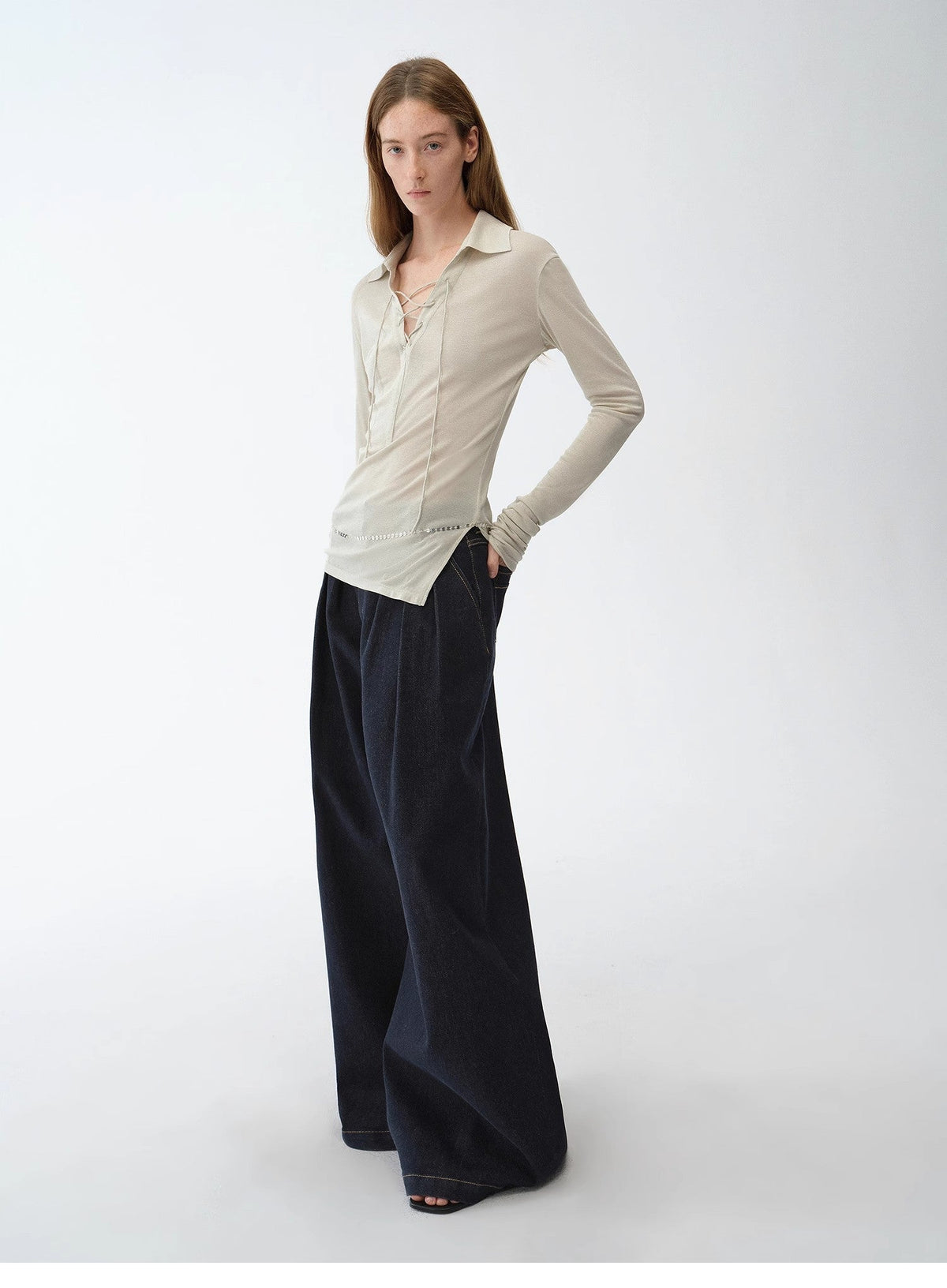 High-Waist Wide Leg Jeans