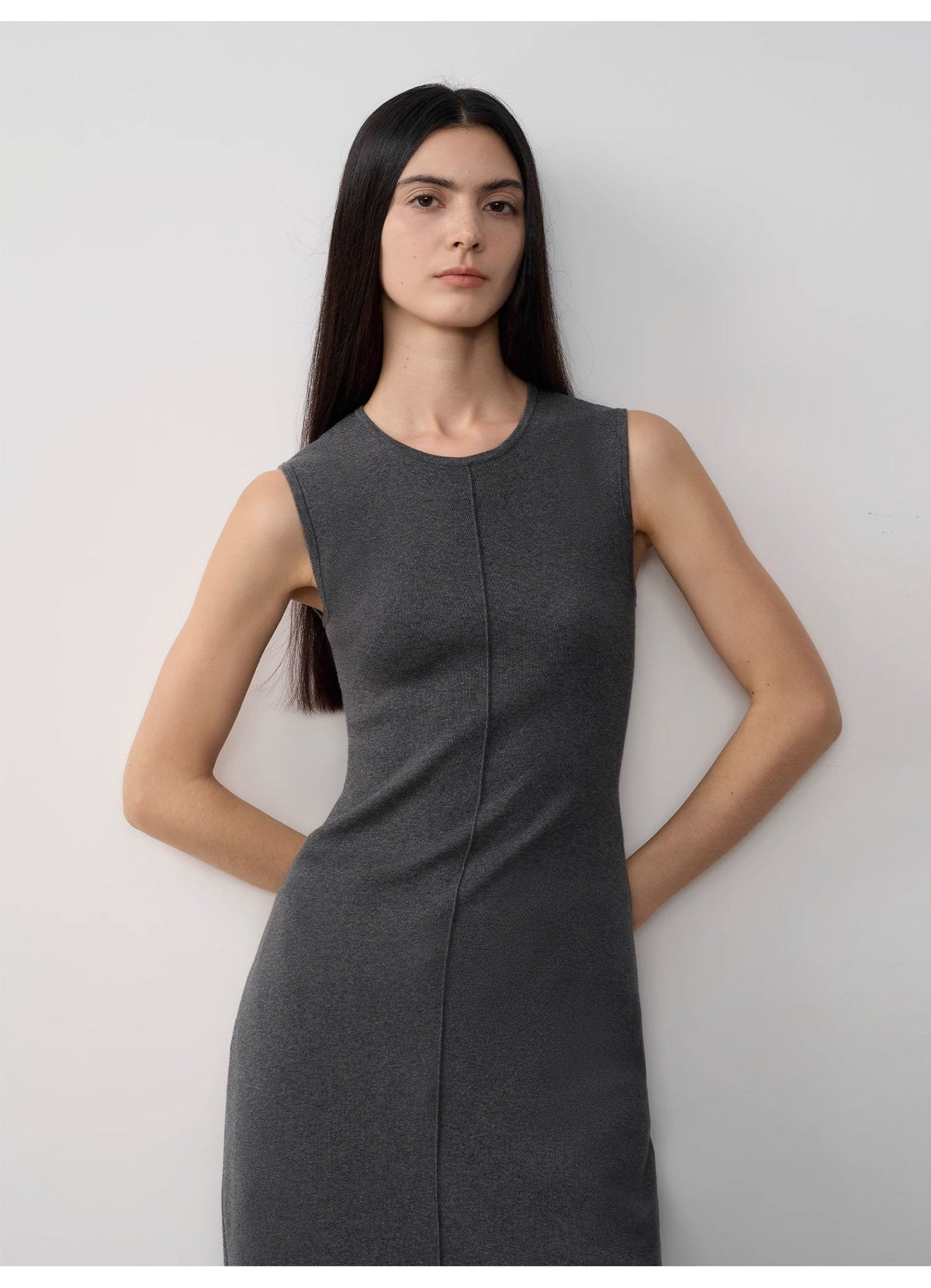 Merino Wool Blend Maxi Dress