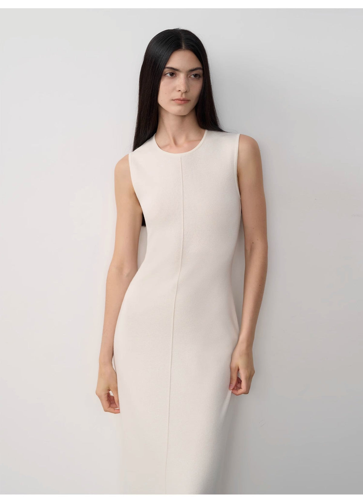 Merino Wool Blend Maxi Dress