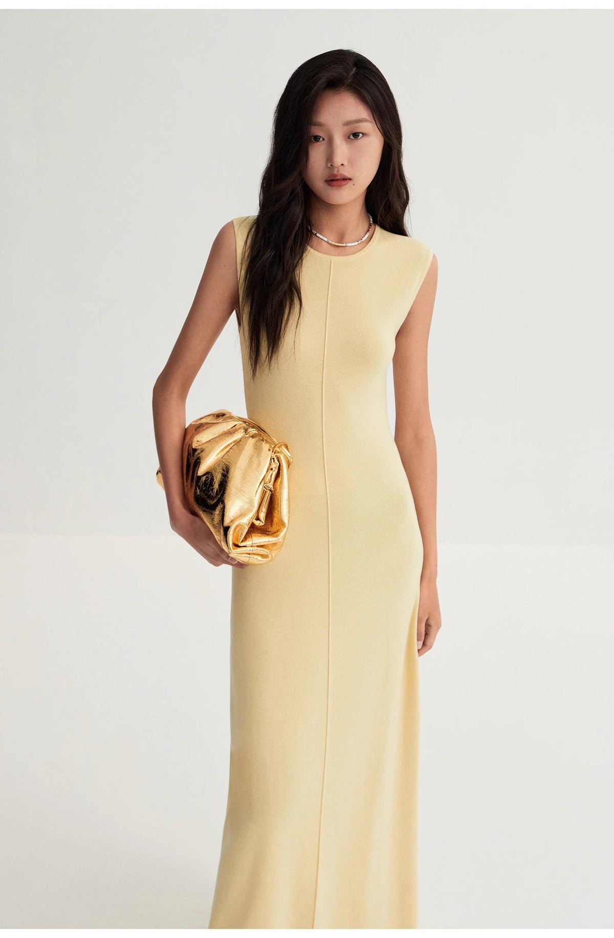 Merino Wool Blend Maxi Dress