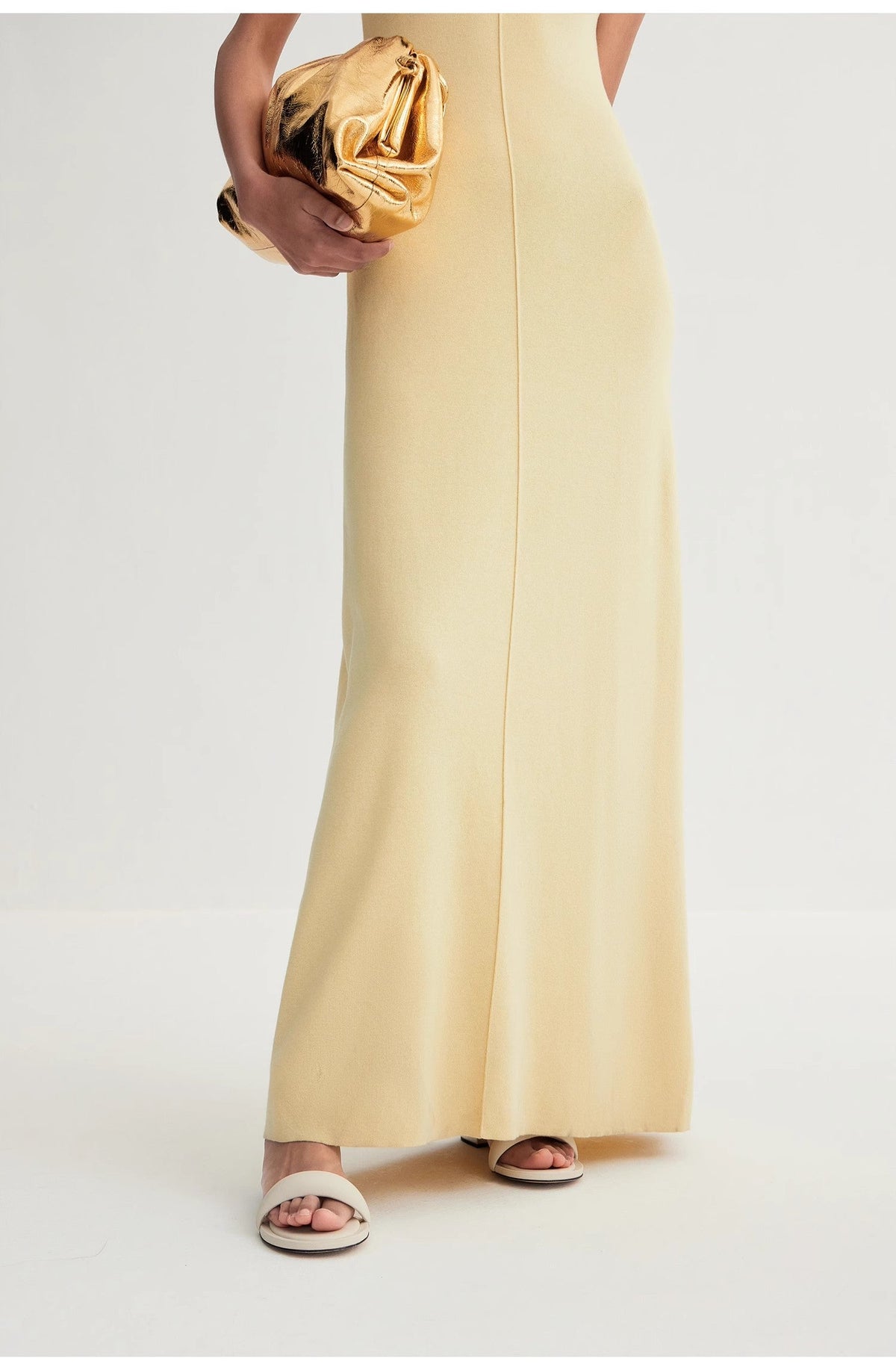 Merino Wool Blend Maxi Dress