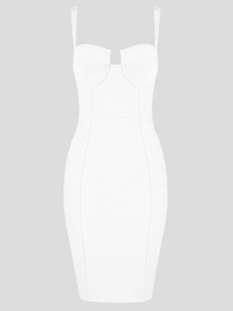 Sexy Mini Bodycon Dress with Spaghetti Straps