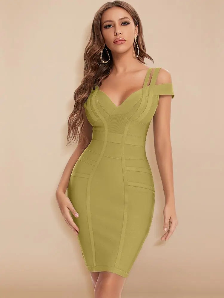 Elegant Fitted Strap Dress