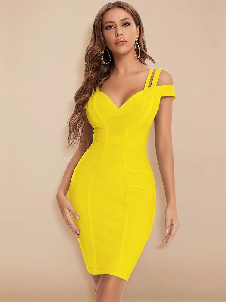 Elegant Fitted Strap Dress