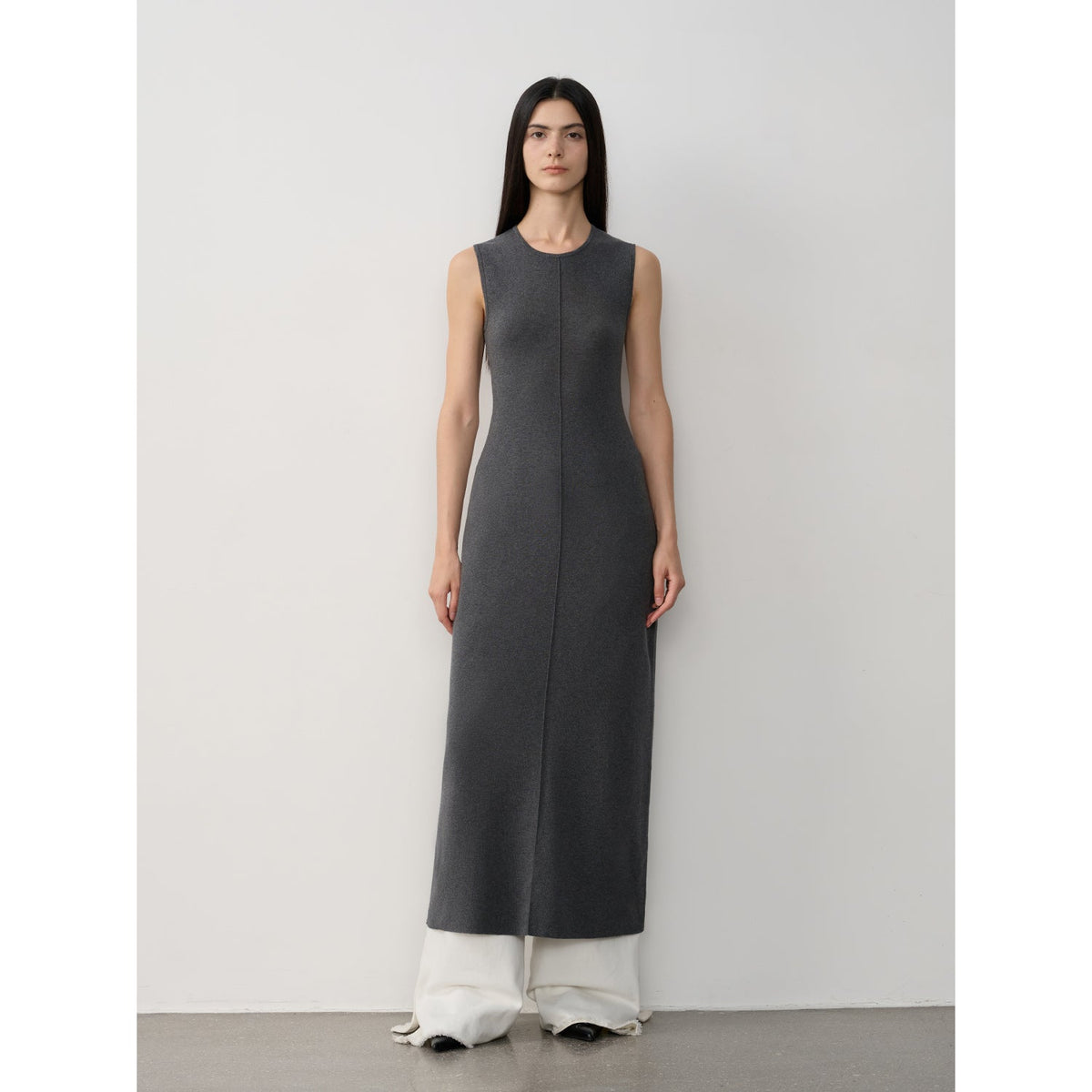 Merino Wool Blend Maxi Dress