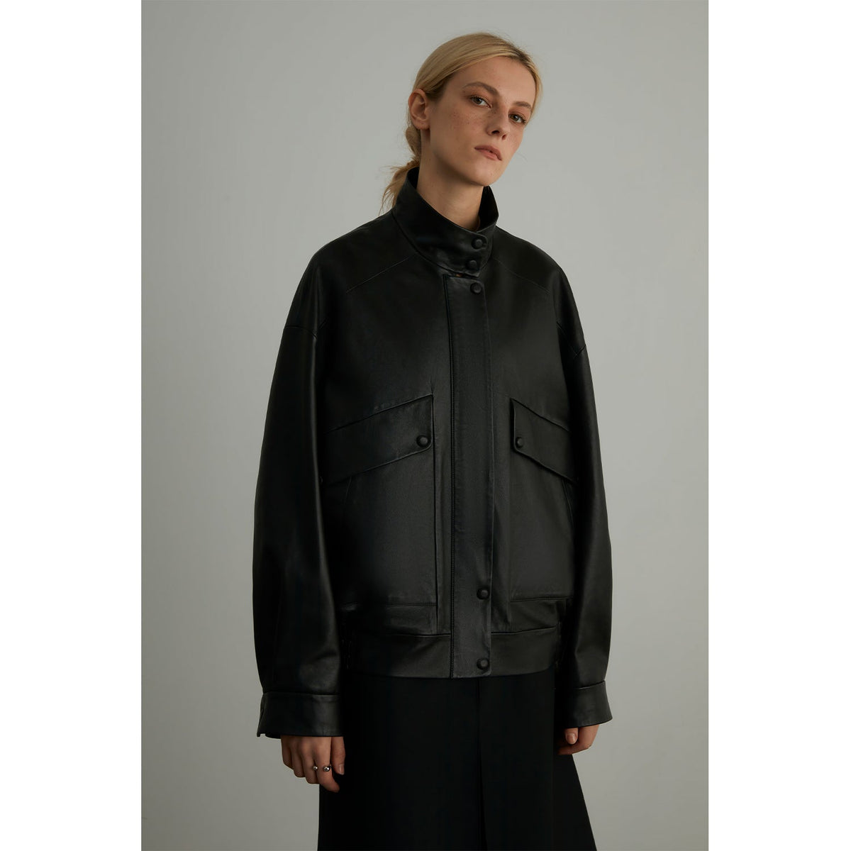 Oversized New Zealand Sheepskin Leather Jacket